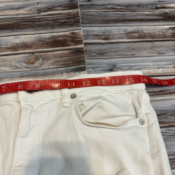 Rag & Bone Nina High Rise Skinny Ankle Flare Denim Jeans White Sz 33 - Picture 11 of 13